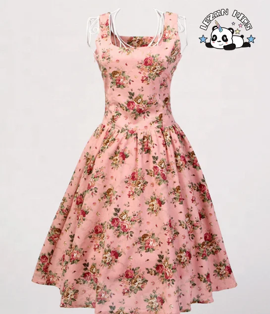LEZONKIDS - Vestido de festa de outono para mulheres com manga curta, design retrô personalizável, tecido tule para crianças de 2 a 14 anos